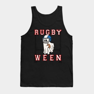 Rugby Ghost, Halloween Tank Top